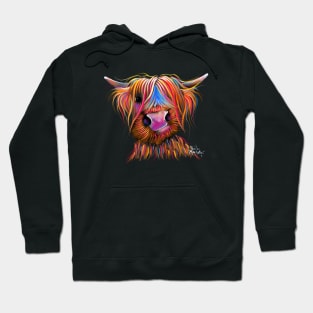 HiGHLaND CoW PRiNT SCoTTiSH ' BRuCe ' BY SHiRLeY MacARTHuR Hoodie